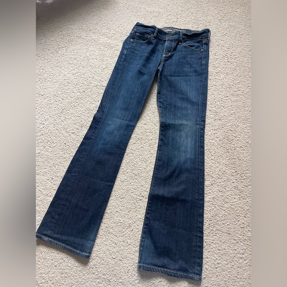 Citizens Of Humanity Denim - Citizens Of Humanity Dark Wash Petite Dita Boot Cut Jeans